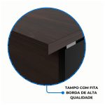 Mesa Escritório 1,70×0,60m – C/ 02 Gavetas MARSALA / PRETO – 23475 CT Móveis para Escritório 12