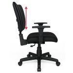 Cadeira B-ONE Back System com Braços Reguláveis – Corino Preta – 31010 CT Móveis para Escritório 11