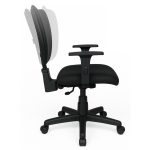 Cadeira B-ONE Back System com Braços Reguláveis – Corino Preta – 31010 CT Móveis para Escritório 12