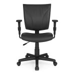 Cadeira B-ONE Giratória com Braços Reguláveis – Corino Preto – 31009 CT Móveis para Escritório 13