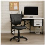 Cadeira B-ONE Giratória com Braços Reguláveis – Corino Preto – 31009 CT Móveis para Escritório 21