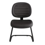 Cadeira Executiva Costurada Base em “S” PRETA – Corino Preto – 31014 CT Móveis para Escritório 11