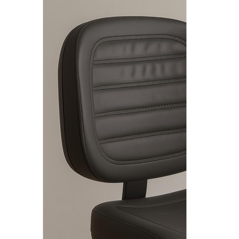 Cadeira Executiva Costurada Base em “S” PRETA – Corino Preto – 31014 CT Móveis para Escritório 6