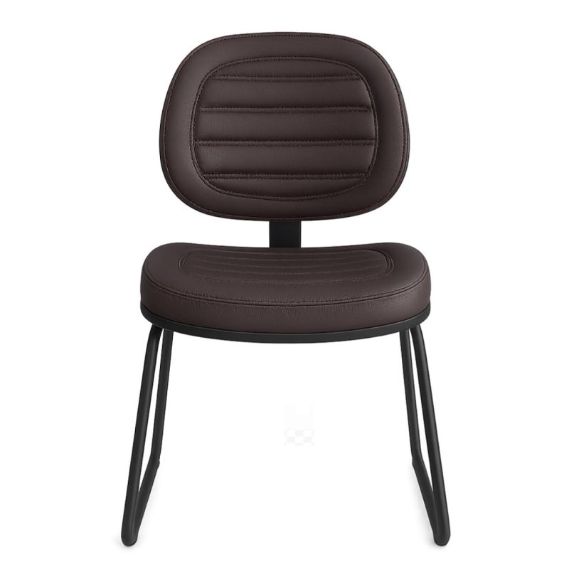 Cadeira Executiva Costurada Base Trapézio – Corino Preto – 31031 CT Móveis para Escritório 3