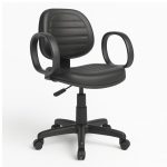 Cadeira Executiva COSTURADA Giratória com Braço Corsa – Corino Preto – 31004 CT Móveis para Escritório 15