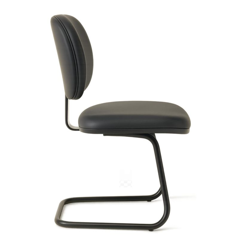 Cadeira Executiva LISA Base em “S” – Corino Preto – 31013 CT Móveis para Escritório 3