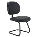 Cadeira Executiva LISA Base em “S” – Corino Preto – 31013 CT Móveis para Escritório 10