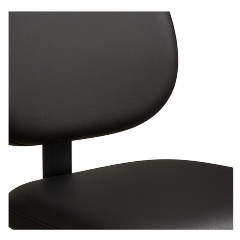 Cadeira Executiva LISA Base em “S” CROMADA – Corino Preto – 31015 CT Móveis para Escritório 6