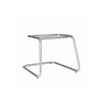 Cadeira Executiva LISA Base em “S” CROMADA – Corino Preto – 31015 CT Móveis para Escritório 14