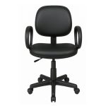 Cadeira Executiva LISA Giratória com Braço Corsa – Corino Preto – 31001 CT Móveis para Escritório 12