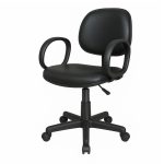 Cadeira Executiva LISA Giratória com Braço Corsa – Corino Preto – 31001 CT Móveis para Escritório 14