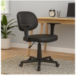 Cadeira Executiva LISA Giratória com Braços Reguláveis – Corino Preto – 31003 CT Móveis para Escritório 19