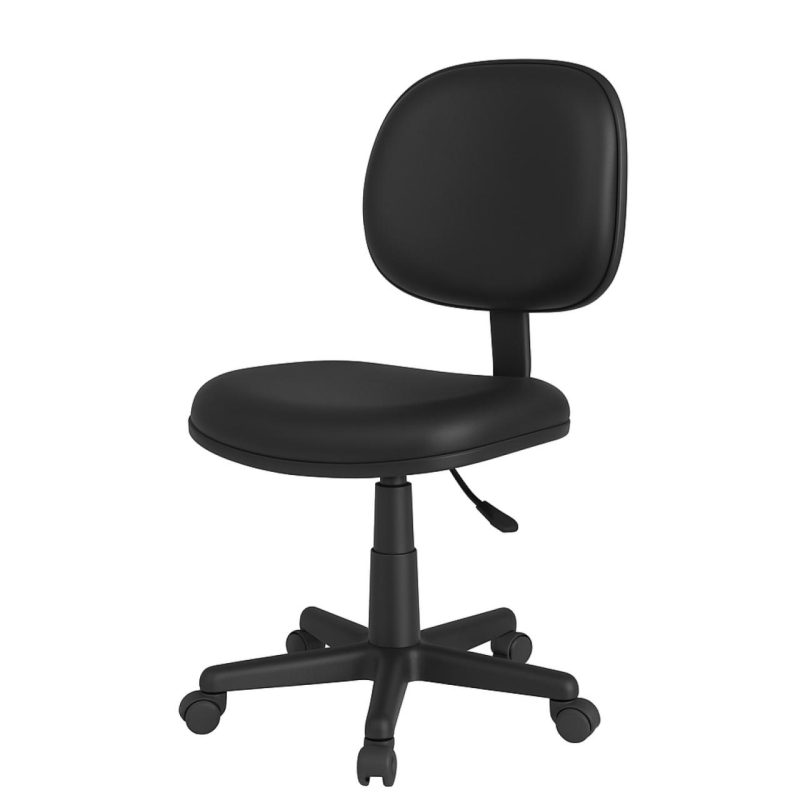 Cadeira Executiva LISA Giratória Sem Braços – Corino Preto – 31000 CT Móveis para Escritório 3