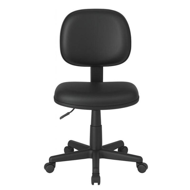 Cadeira Executiva LISA Giratória Sem Braços – Corino Preto – 31000 CT Móveis para Escritório 4
