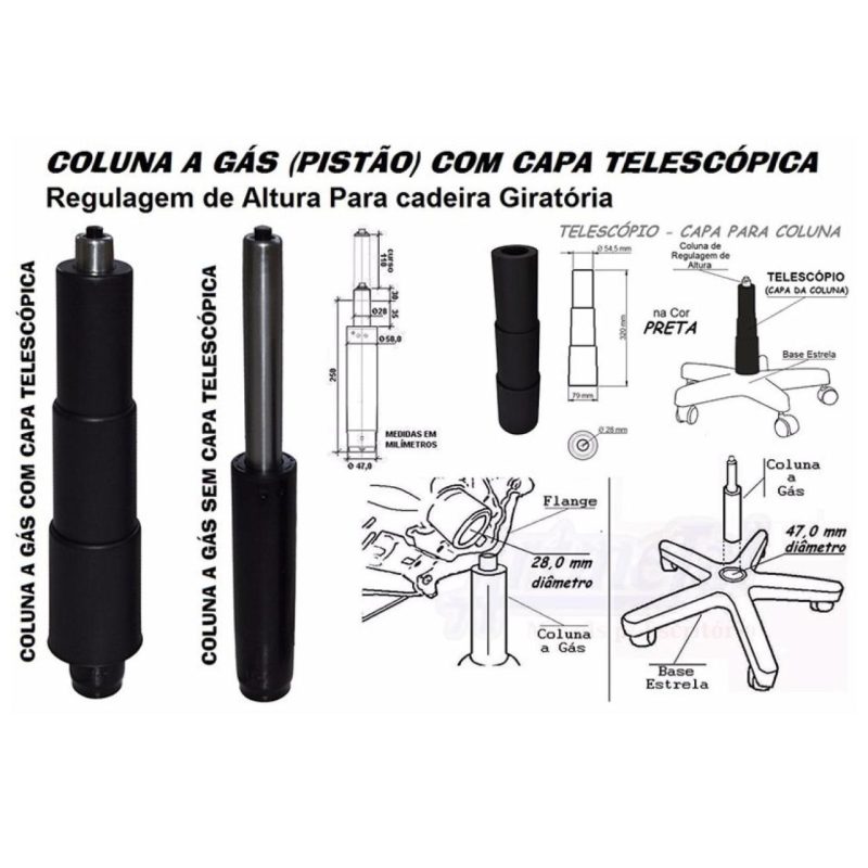 Cadeira Executiva LISA Giratória Sem Braços – Corino Preto – 31000 CT Móveis para Escritório 7