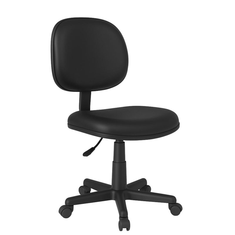 Cadeira Executiva LISA Giratória Sem Braços – Corino Preto – 31000 CT Móveis para Escritório 2