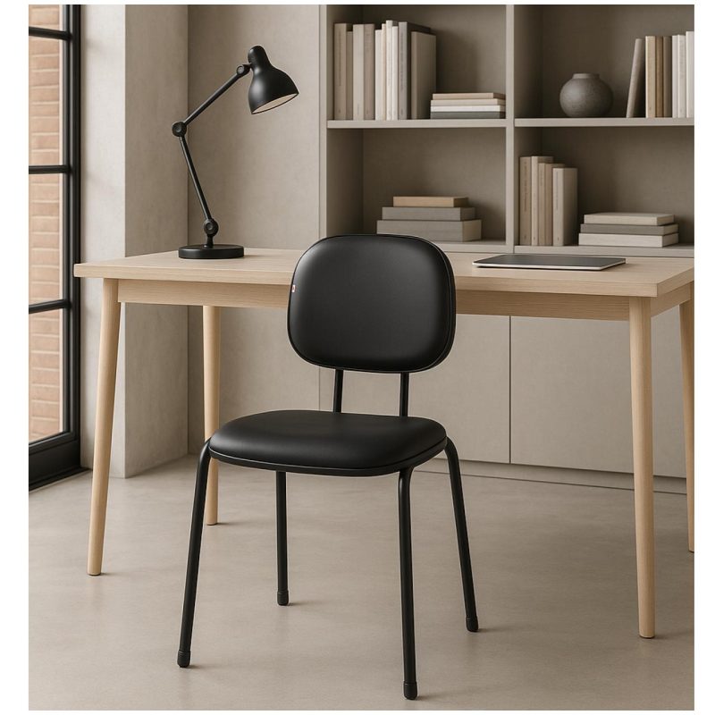 Cadeira Secretária 04 pés – Cor Preto – PMD – 31102 CT Móveis para Escritório 9