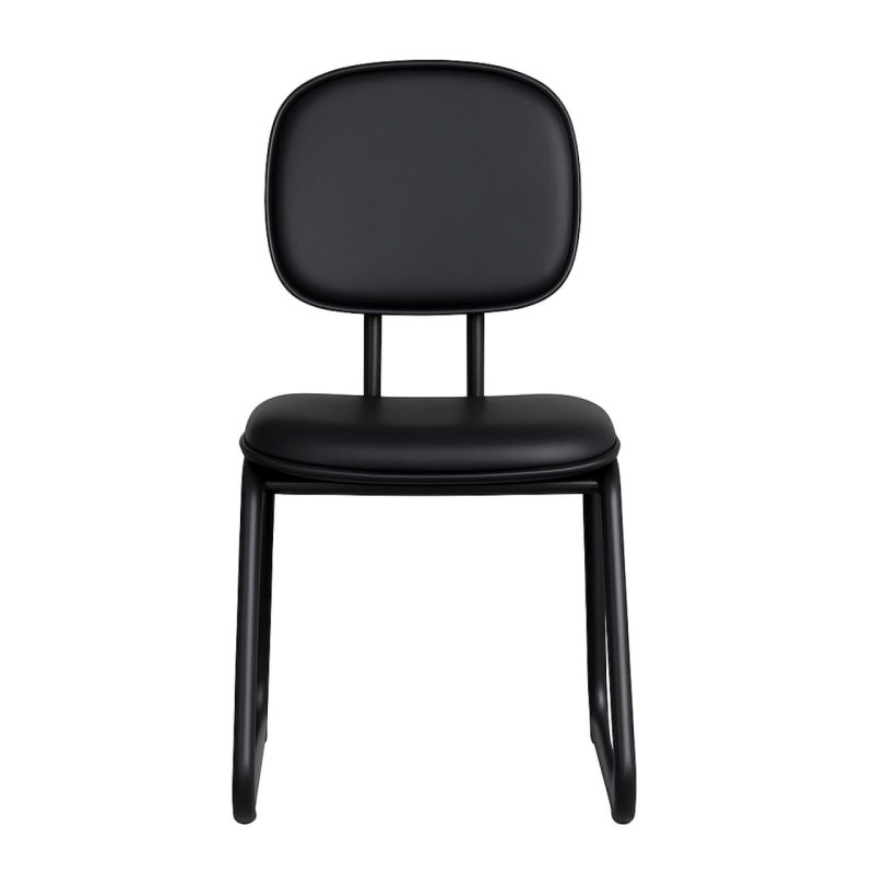 Cadeira Secretária Trapézio – Corino Preto – 31103 CT Móveis para Escritório 8