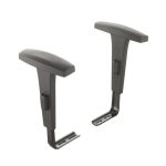 Cadeira Executiva COSTURADA Giratória com Braços Reguláveis – Corino Preto – 31005 CT Móveis para Escritório 15