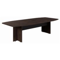 Mesa de Reunião Diretoria ABAULADA – 2,40×1,20m MARSALA/PRETO – 21015 CT Móveis para Escritório