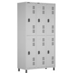 Roupeiro LOCKER de Aço c/ 06 PORTAS GRANDES – 1,90×0,96×0,40m – CZ/CZ – W3 – 11014 CT Móveis para Escritório 5