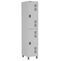 Roupeiro LOCKER de Aço com 02 PORTAS GRANDES – 1,90×0,32×0,40m – CZ/CZ – W3 – 11012 CT Móveis para Escritório