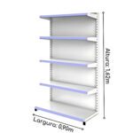 Gôndola Fácil INICIAL de Parede 1,62×0,90m 15005 CT Móveis para Escritório 6