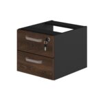 Mesa Escritório 1,50×0,60m – C/ 02 Gavetas MARSALA / PRETO – 23473 CT Móveis para Escritório 11