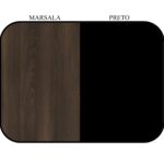 Mesa Escritório 1,50×0,60m – C/ 02 Gavetas MARSALA / PRETO – 23473 CT Móveis para Escritório 13