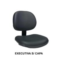 A/E Executivo LISO c/ Mola s/ Capa – Corino Preto – PMD – 42110 CT Móveis para Escritório