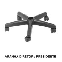 Aranha Diretor / Presidente c/ Rodizios 19011 CT Móveis para Escritório