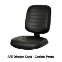 A/E Diretor Costurado GOMADA – Cor PRETA – 38002 CT Móveis para Escritório