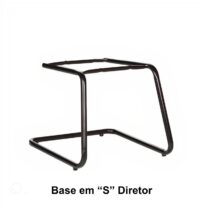 Base em “S” DIRETOR Preta – PMD – 42210 CT Móveis para Escritório