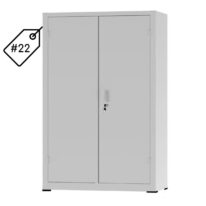 Armário de Aço com 02 Portas – PA 120 #22 (Reforçado) – NOBRE – 12105 CT Móveis para Escritório