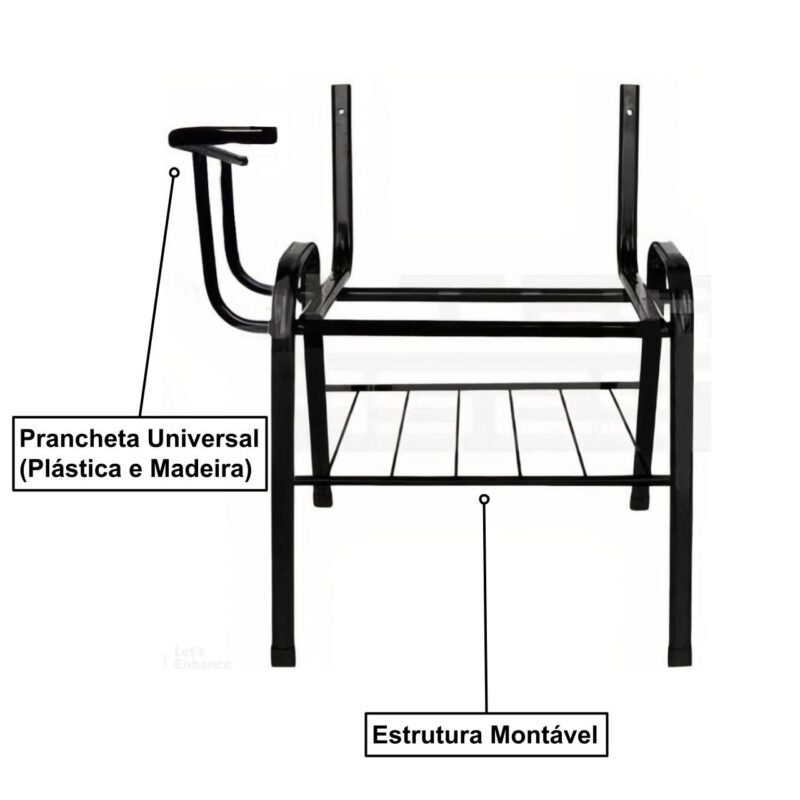 Base UNIVERSITÁRIA modelo UNIVERSAL – PMD – 99911 CT Móveis para Escritório 3