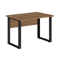 Mesa Escritório PÉ QUADRO – 1,20×0,60m – S/ Gavetas – NOGAL SEVILHA/PRETO – 24469 CT Móveis para Escritório 2