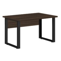 Mesa Escritório PÉ QUADRO 1,50×0,60m – S/ Gavetas – MARSALA/PRETO – 25472 CT Móveis para Escritório