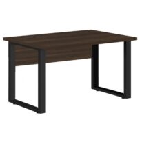 Mesa Escritório PÉ QUADRO 1,70×0,70m -S/ Gavetas – MARSALA/PRETO – 25474 CT Móveis para Escritório