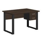 Mesa Escritório PÉ QUADRO – 1,20×0,60m – C/ Gavetas – MARSALA/PRETO – 25471 CT Móveis para Escritório 7