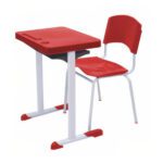 Kit Escolar Individual VERMELHO – (Mesa e Cadeira) – ADULTO – – COR VERMELHO – 40082 CT Móveis para Escritório 6