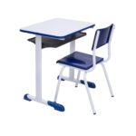 Kit Escolar Individual AZUL – (Mesa e Cadeira) – INFANTIL – MADEIRA – COR AZUL – 40085 CT Móveis para Escritório 7