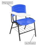 Cadeira Universitária Plástica Prancheta MDF – COR AZUL 34016 CT Móveis para Escritório 7