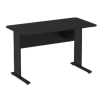 Mesa Escritório 1,50×0,60m s/ Gavetas – Cor Preto 44092 CT Móveis para Escritório