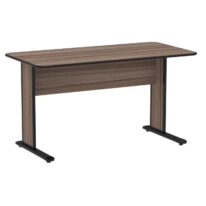 Mesa Escritório 1,50×0,60m s/ gavetas – Cor Walnut 44097 CT Móveis para Escritório