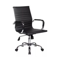 Cadeira DIRETOR Charles Eames Esteirinha – PRETO – PMD – 32887 CT Móveis para Escritório