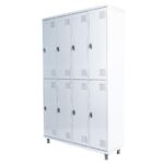 Armário Roupeiro de Aço c/ 08 Portas GRANDES – 1,95×1,22×0,40m – SA – CZ/CZ – 14003 CT Móveis para Escritório 10