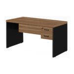 Mesa de Escritório com Gavetas 1,20×0,60m NOGAL SEVILHA/PRETO – 21471 CT Móveis para Escritório 9