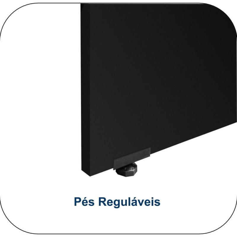 Mesa Escritório PÉ PAINEL – 1,35×0,60m – S/ Gavetas – MARSALA/PRETO – 25420 CT Móveis para Escritório 4