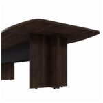 Mesa de Reunião Diretoria ABAULADA – 2,40×1,20m MARSALA/PRETO – 21015 CT Móveis para Escritório 8