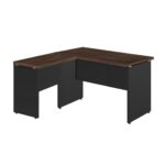 Mesa em L (Mesa 1,35m + Mesa Auxiliar) – S/ Gavetas MARSALA/PRETO – 25422 CT Móveis para Escritório 8